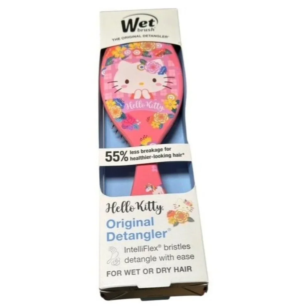 Hello‎ Kitty Sanrio x Wet Brush Original Detangler (Floral) SOLD OUT NEW IN BOX - Picture 6 of 10